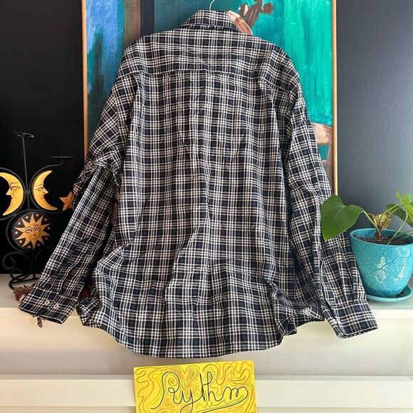 Forsyth of Canada Plaid Shirt Non Iron Button Down Long Sleeve Men's Size 2XL - Picture 9 of 16